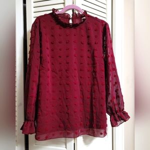 Crimson Long Sleeve Shirt